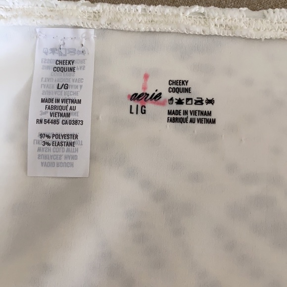 Aerie white bikni bottoms size large - Picture 3 of 3